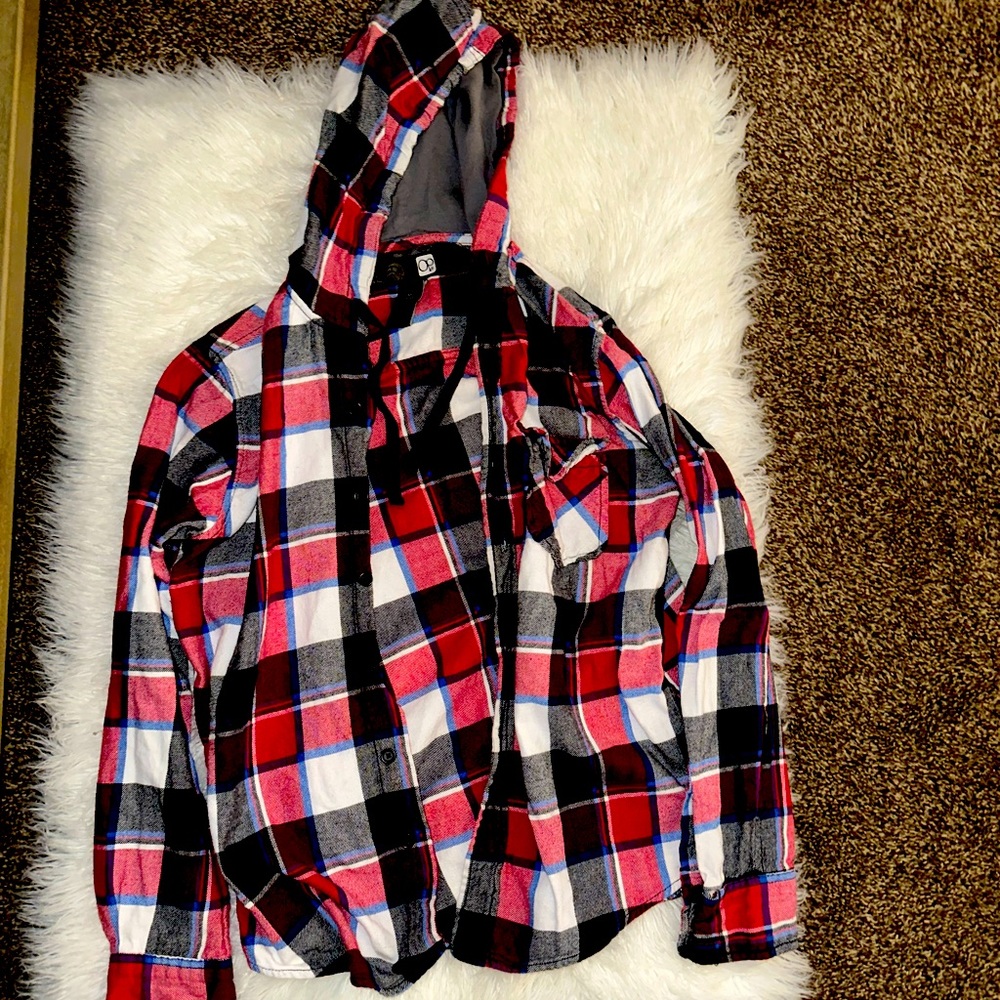 Hooded flannel